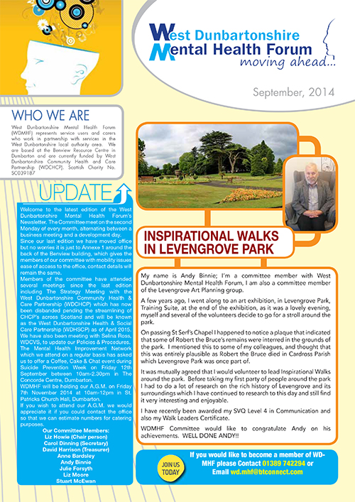 WDMHF Newsletter September 2014