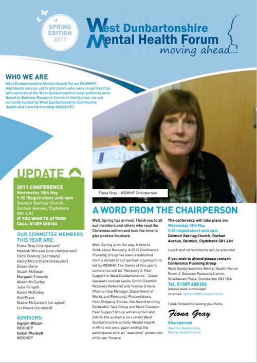 WDMHF Newsletter Spring 2011