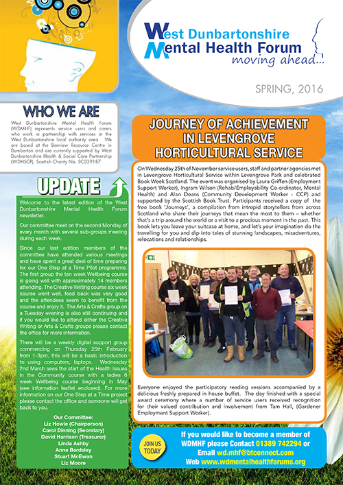 WDMHF Newsletter Spring 2016