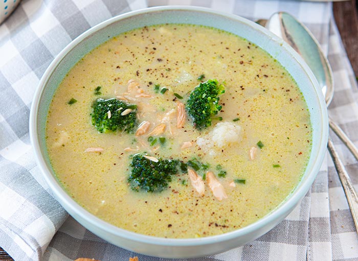 Cauliflower and Broccoli Soup