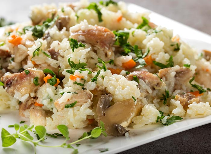 Chicken and Mushroom Fried Rice