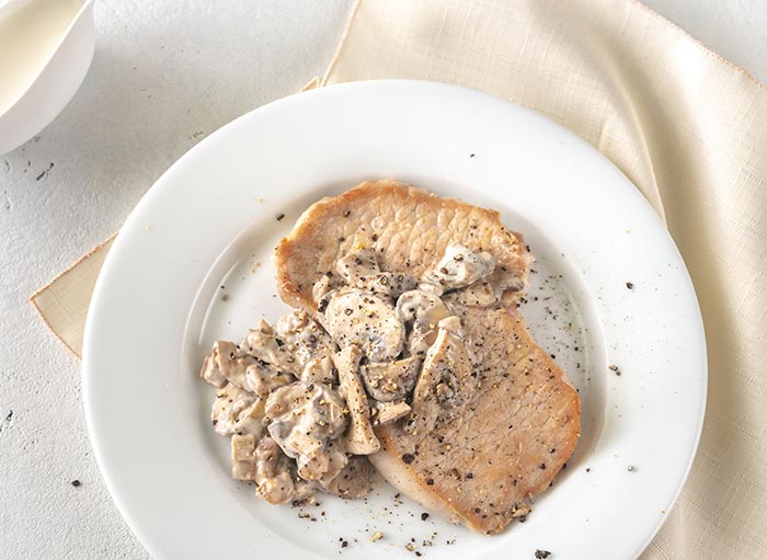 Pork in Mushroom Sauce