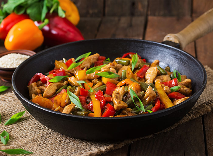 Turkey & Pepper Stir Fry