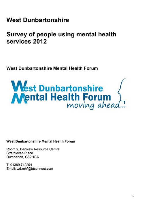 WDMHF Survey Report 2012